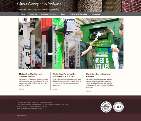 Christine Carey's Collections Website