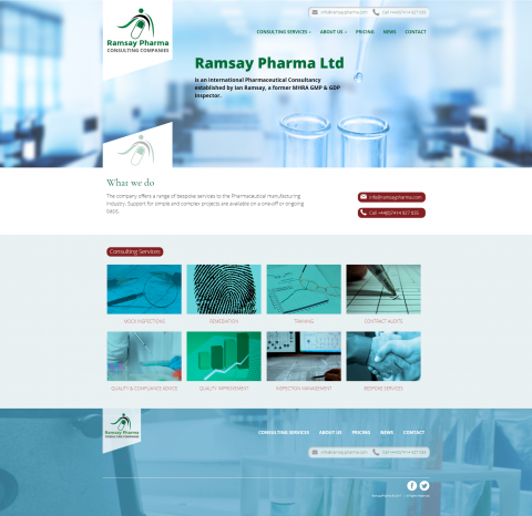 Ramsay Pharma Website Design