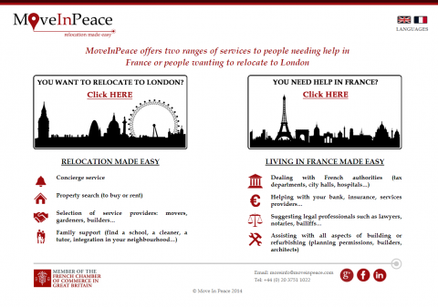 Move In Peace Website Design