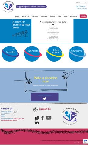 Enfield Parents and Children Website - Enfield Parents and Children is a charity working with families. They had an existing website which they wanted to upgrade.... Enfield Parents and Children Website