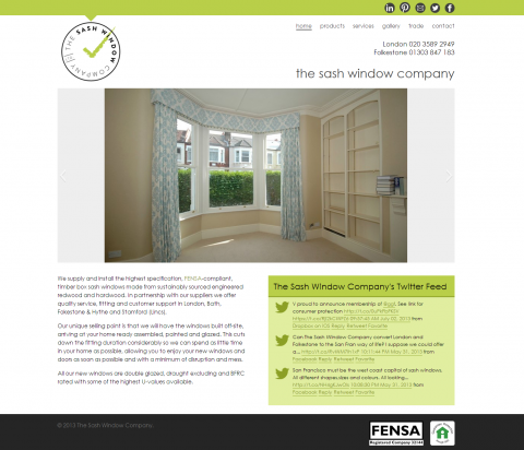 My Sash Window Website Design